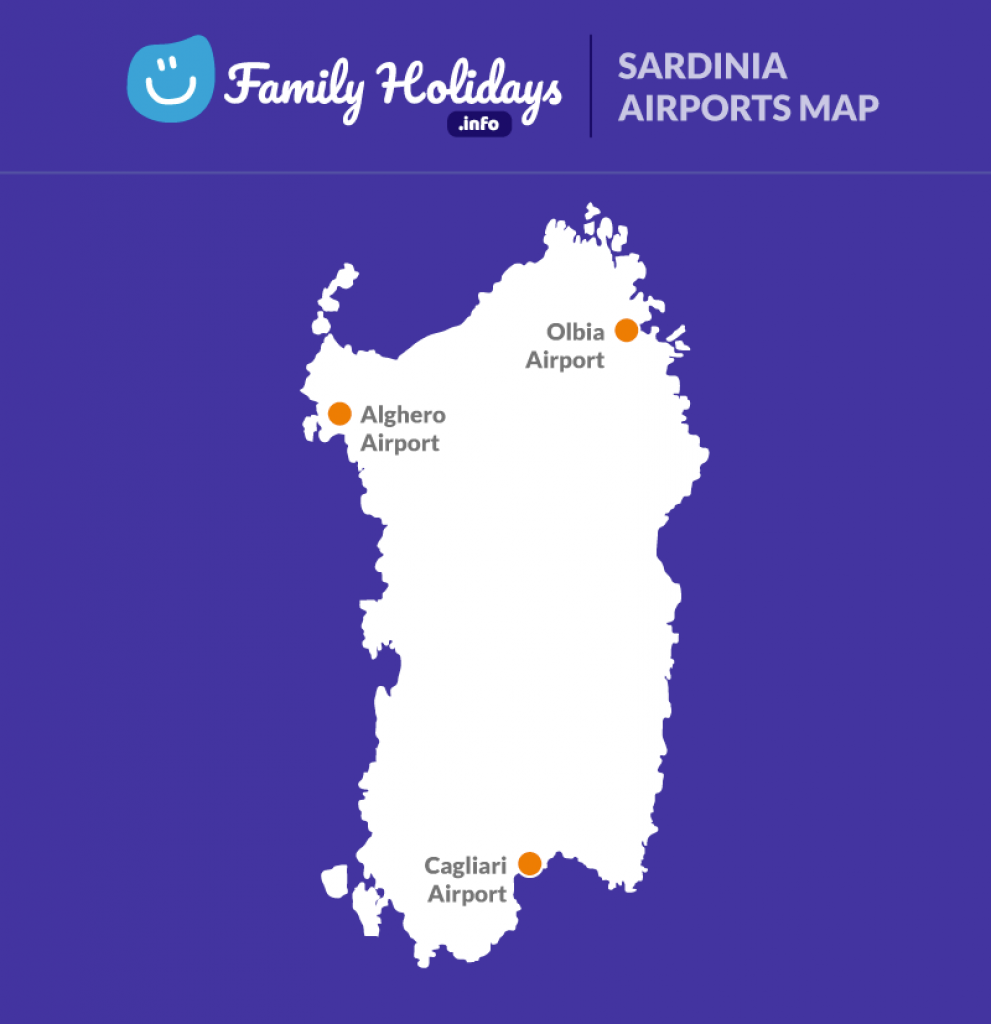 Sardinia airports map