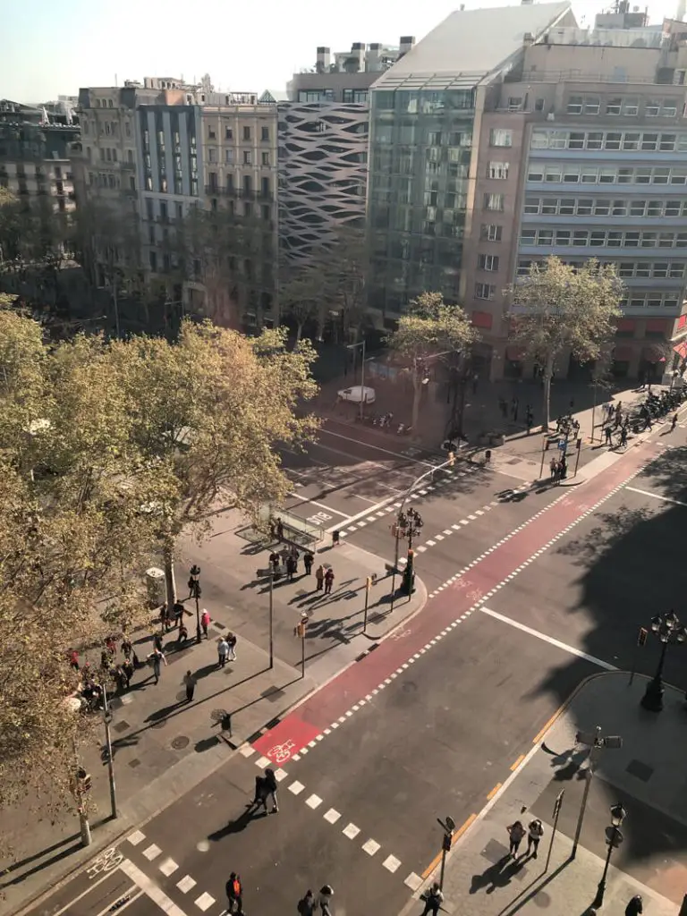 Barcelona boulevards and wide pavements