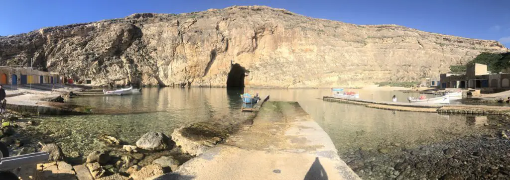 Dwejra inland sea in Gozo