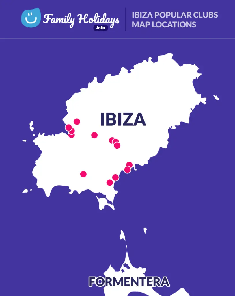 Ibiza club locations