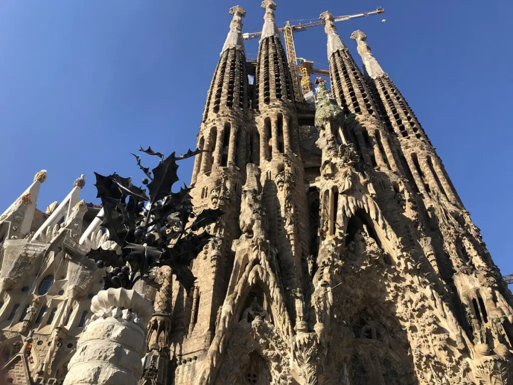 La Sagrada Familia from below
