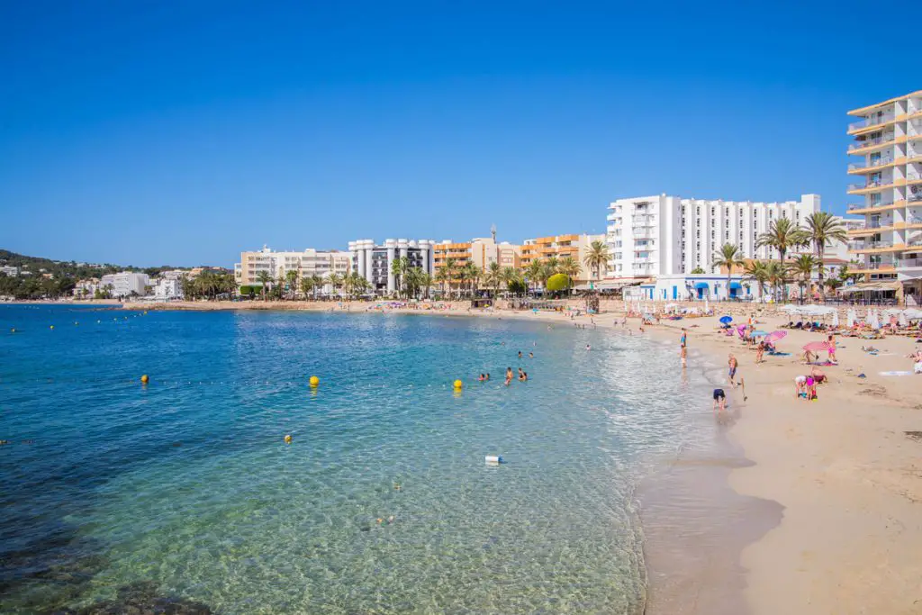 Playa De Santa Eulalia in Ibiza