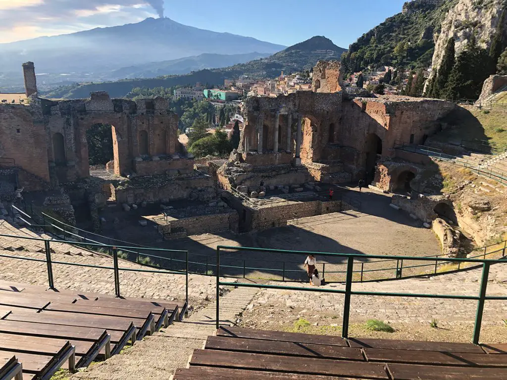 Greek theatre in Taormina, Sicily