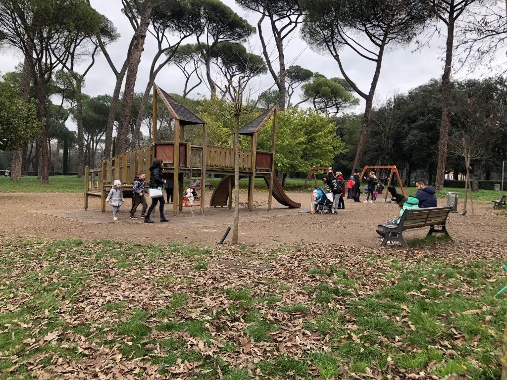 Kids playground near the kids cinema