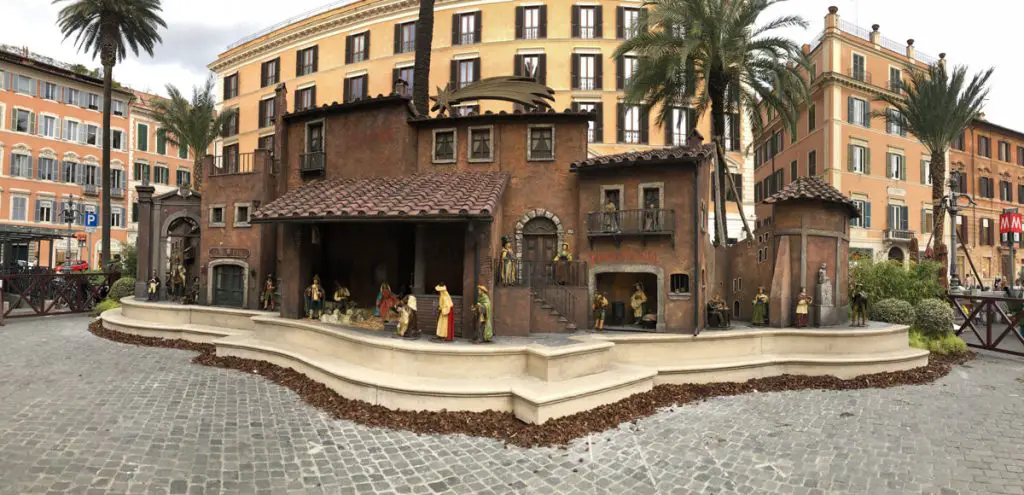 Piazza di Spagna Christmas crib