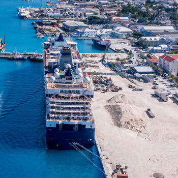 Cruise ship in port