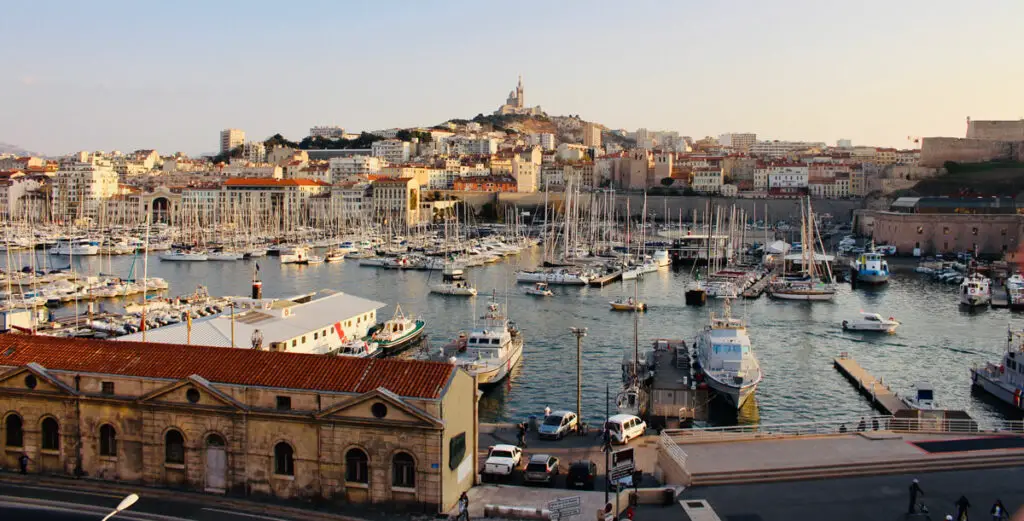 Vieux port in Marseille, France