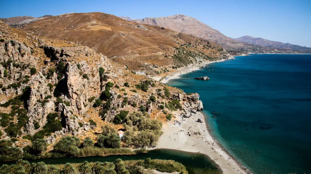 Damnoni Beach in Crete