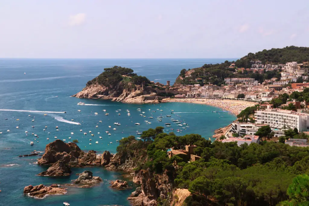 Platja Gran in Tossa del Mar, Spain