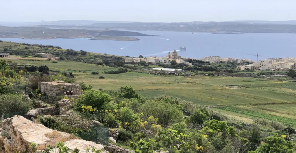 View of Comino and Malta from Gozo