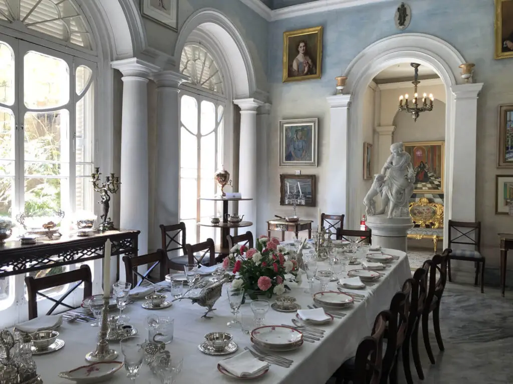 The Summer Dining Room at Casa Rocca Piccola