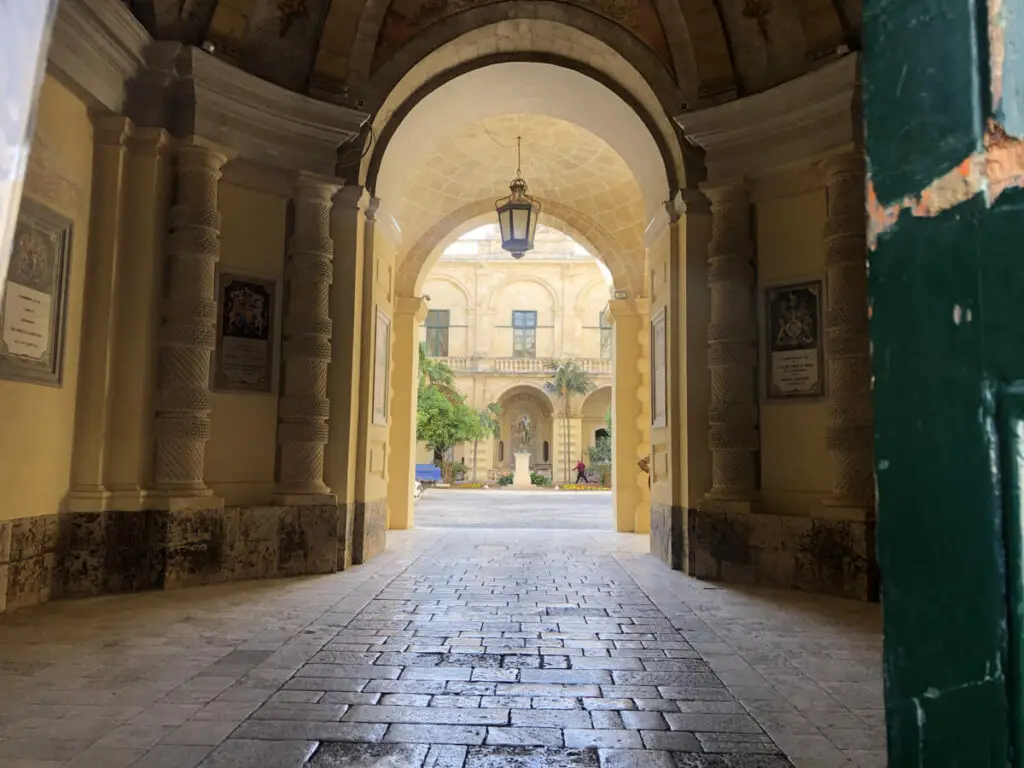 Glimpse into the Grand Masters Palace in Valletta