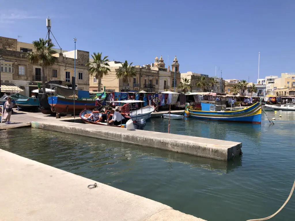 Traditional fishing village of Marsaxlokk in Malta