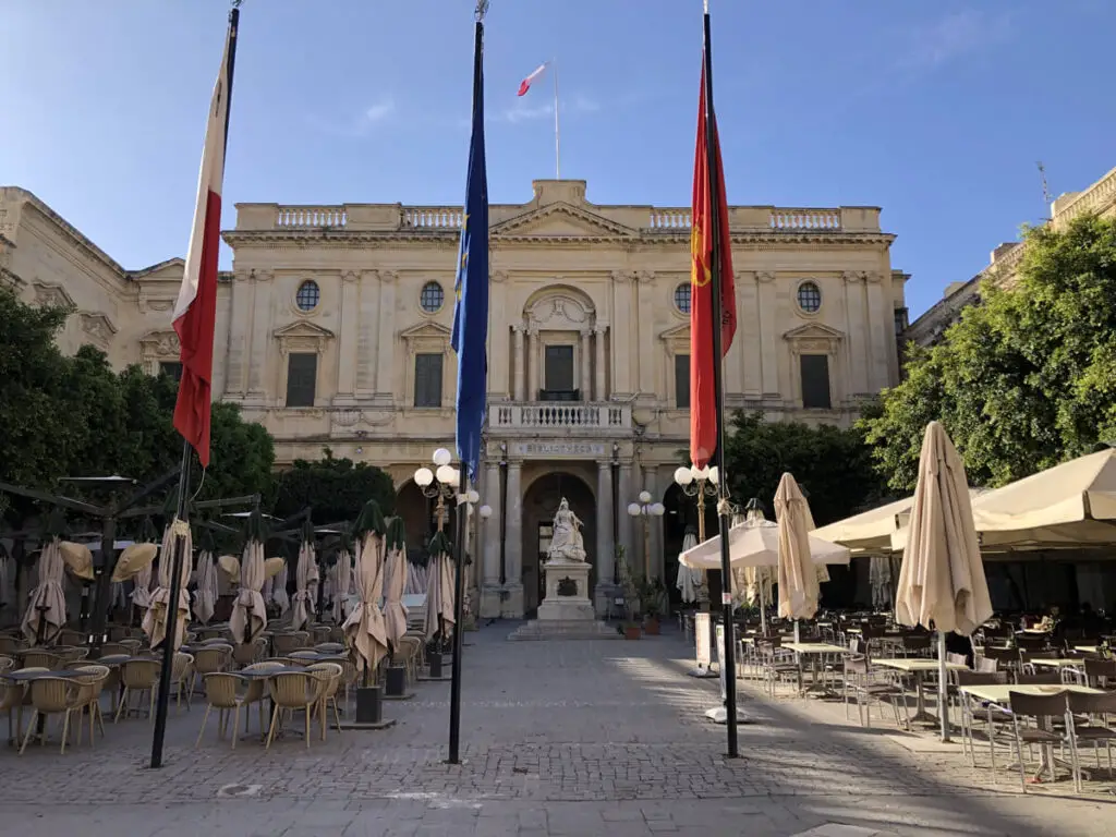 Republic Square in Valletta, Malta