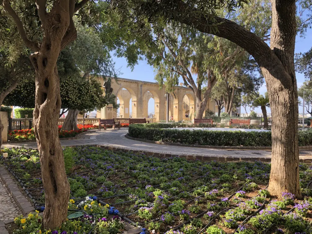 Upper Barrakka Gardens in Valletta