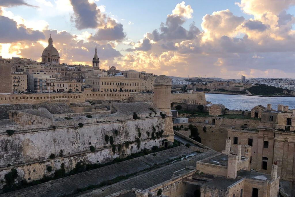 Valletta at sunset