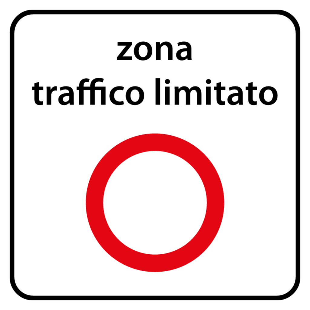 ZTL sign for the limited traffic zone