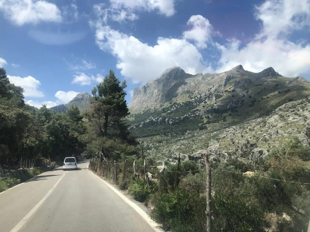 On the road in Mallorca