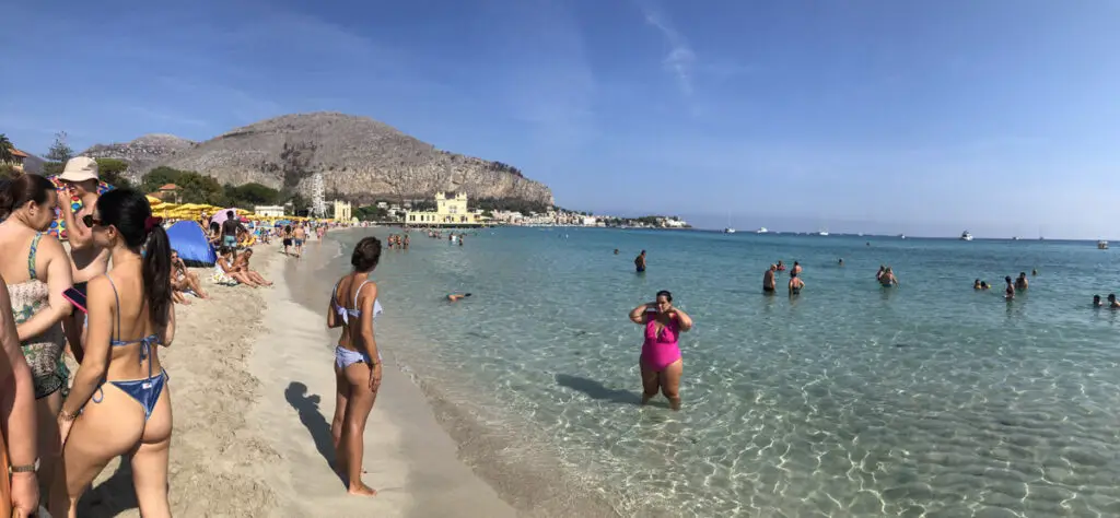 Mondello beach